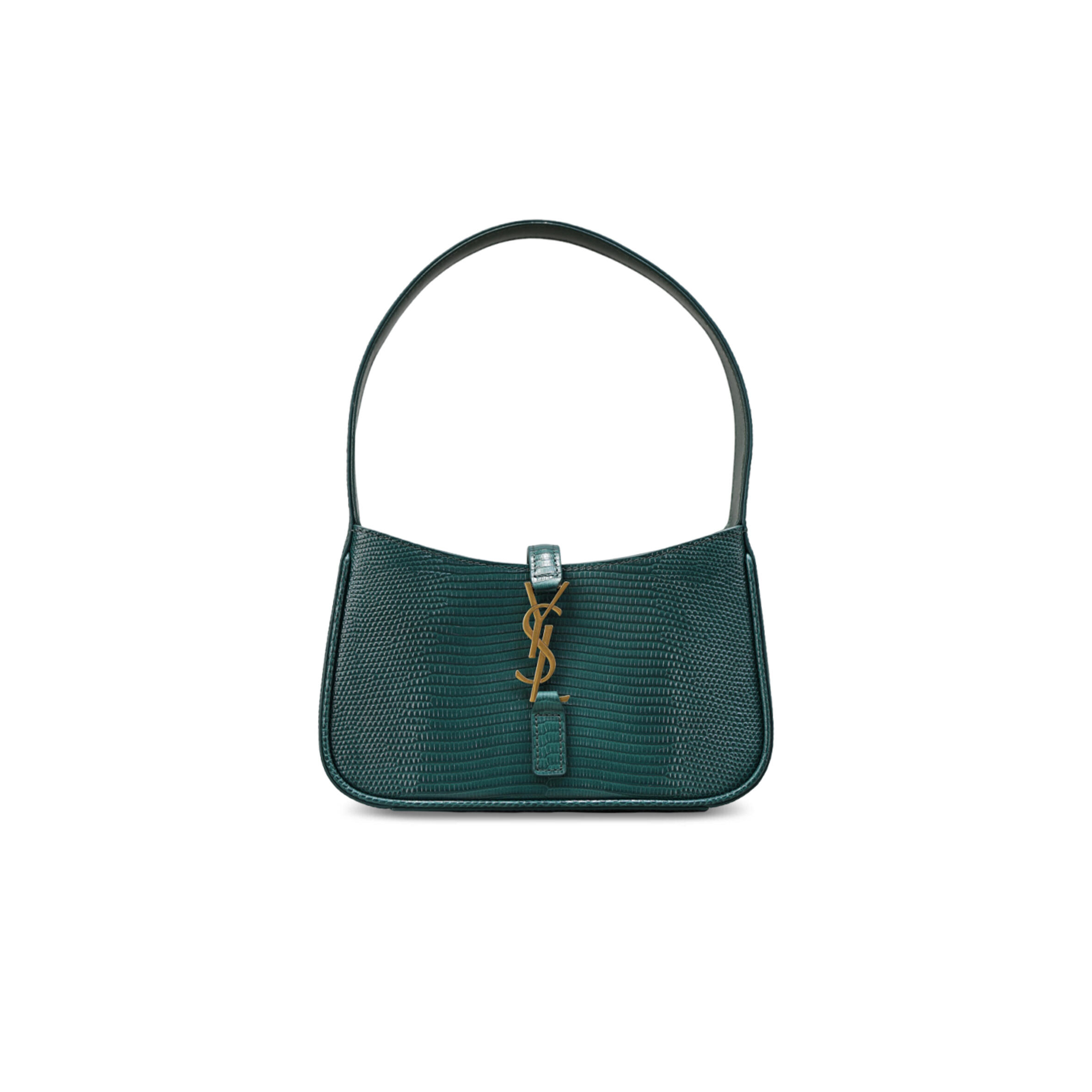 YSL LE 5 À 7 IN LIZARD-EMBOSSED LEATHER 710310 (19*11.5*4.5cm)